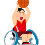 車椅子バスケットイラスト