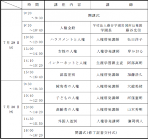 人権教育・啓発指導者養成講座 @ 岩国市民文化会館 第一